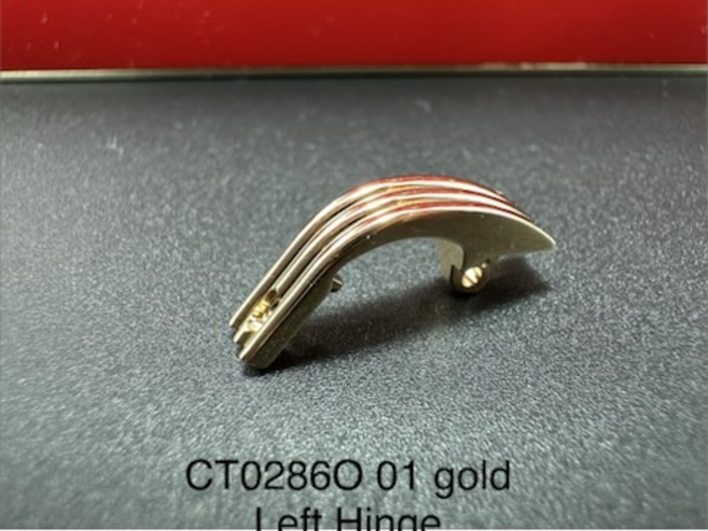 Cartier CT0286O Left Hinge Eyewear Part Gold Color - New